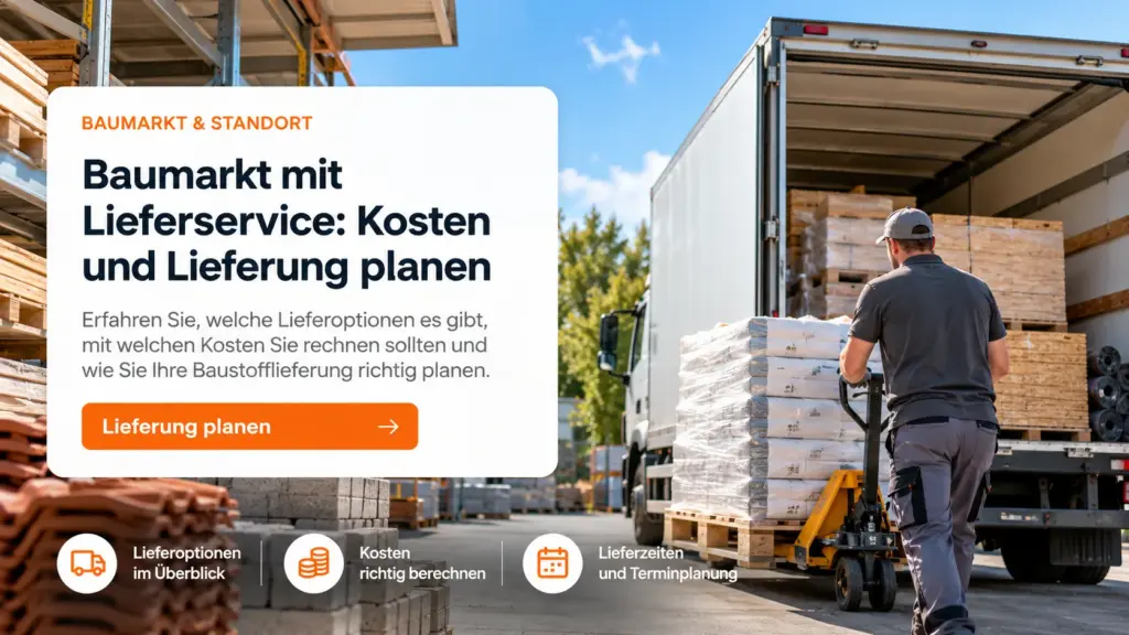 Baumarkt mit Lieferservice