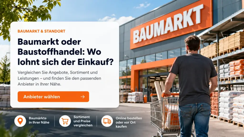 baumarkt oder baustoffhande
