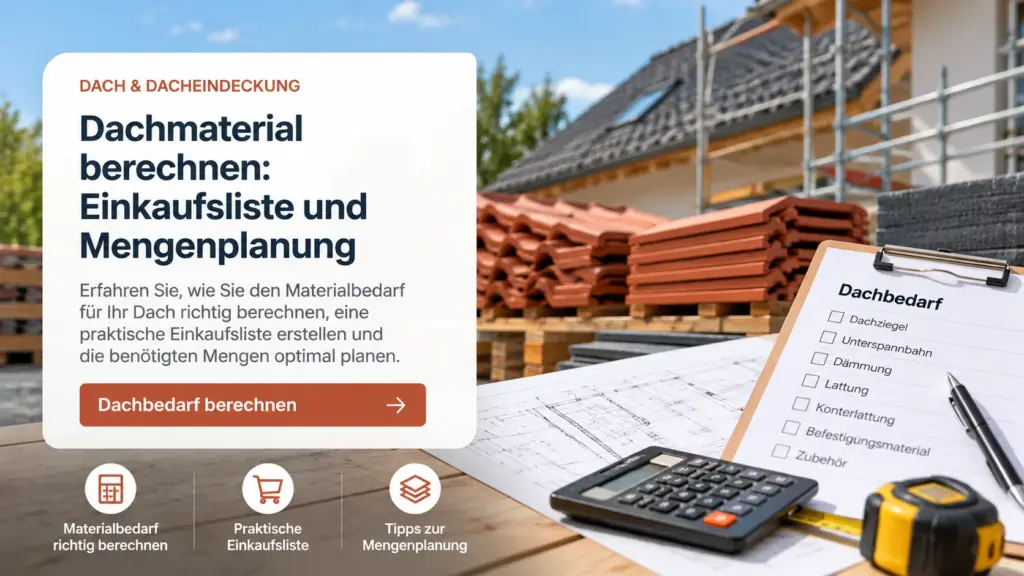 Dachmaterial berechnen